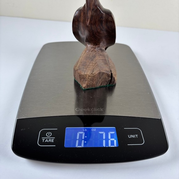 Vintage Hand Carved Ironwood Pelican Sculpture 6.5" Desert Hardwood Figurine MCM - Picture 11 of 11